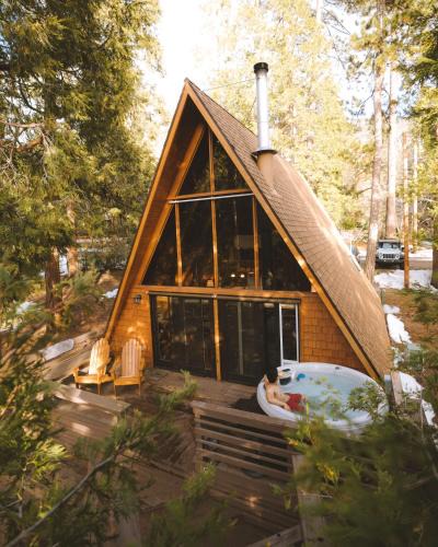 Fern Valley House | Idyllcove Fenced Mid-Century A-Frame