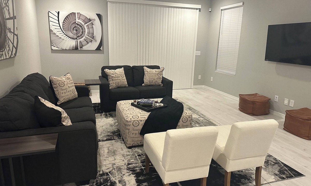 Glendale House | Kick back and relax in this calm, stylish space we called The Lion’s Zen!