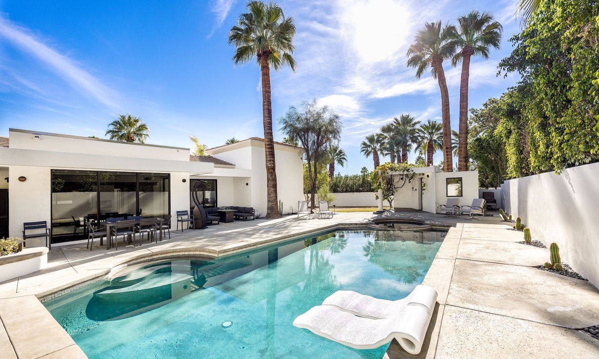 Old Las Palmas House | Modern Home with Heated Pool and Hot Tub! Dog Friendly! Firepit!