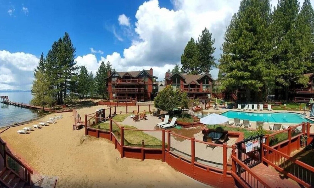 Tahoe Vista Condo | Timeshare Week May 27-June 3 1 Bedroom Condo on ground level with view of the Beach and Lake Tahoe
