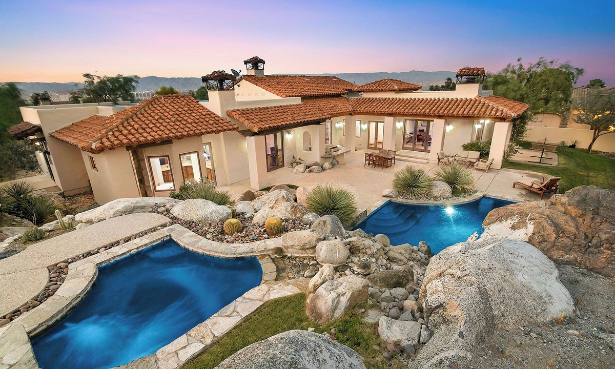 Chino Canyon House | Tuscany Retreat - Up Close Mountain Views