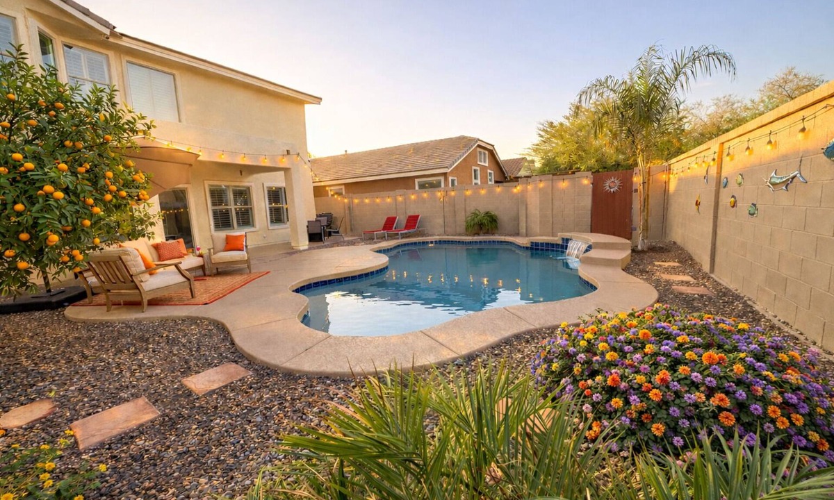 Power Ranch House | Upscale Home, Award Winning Golf, Trails & Parks, Private Heated & Cooled Pool!