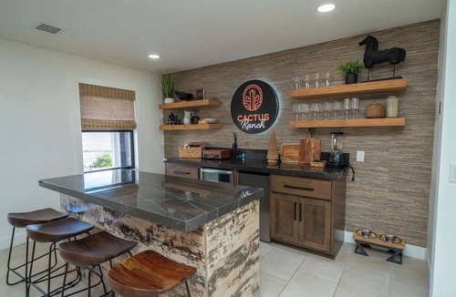 Lake Havasu City House | 8BR/9BA Desert Oasis: Pool, Sand Beach & Game Barn