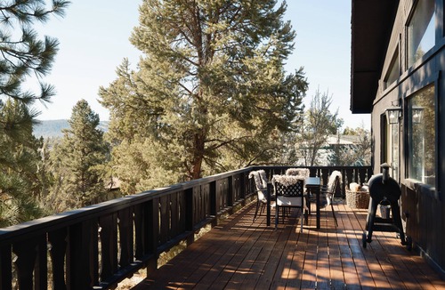 Whispering Forest Ski Chalet | Alpine Chalet with Hot Tub, Scenic Deck & Fireplace!