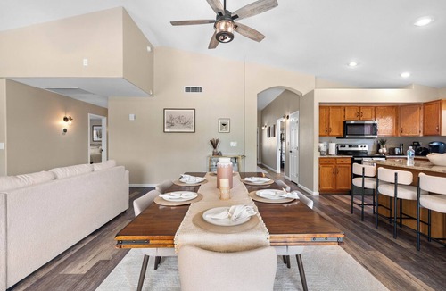 Foothills House | Beautiful Home with private pool, hot tub, grill and fire pit on golf course!