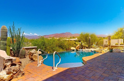 Black Mountain Shadows House | Beautiful mountain-view home with fireplace, private pool, grill, patio & W/D