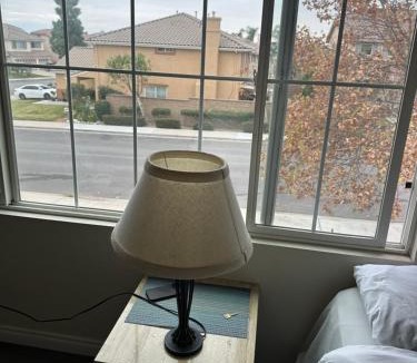 Fontana House | Big bedroom shared bathroom