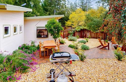 Hacienda House | Cozy home in quiet neighborhood with private hot tub, fire pit, & spacious deck