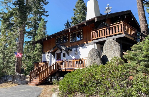 Tahoe Village House | Dog-friendly mountain retreat with private hot tub, fireplace & views, sleeps 8