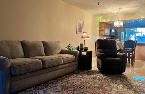 Fountain of the Sun Condo | For the golf lover: 2-bedroom condo with AC in gated 55+ community