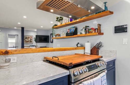 Ventura House | Gorgeous Midtown Gem with Sunroom and Guest Cottage. Half Mile to the Beach.