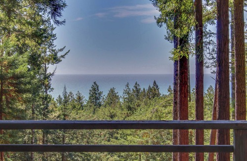Anchor Bay Cabin | Gualala 1BR redwood cabin with hot tub near Sea Ranch Golf Links