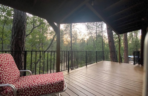 Groom Creek Cabin | Hot Tub - Cabin in Forest