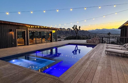 Yucca Valley Villa | Iconic 7,000sf Glass Villa with 2 Pools on 350 Acres