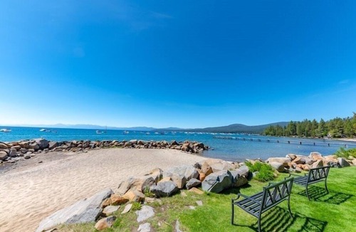 Tahoya Shores Condo | Ideal Couple, Small Family Getaway, Lakefront Complex w/Private Beach/Pool by Tahoe Time VR
