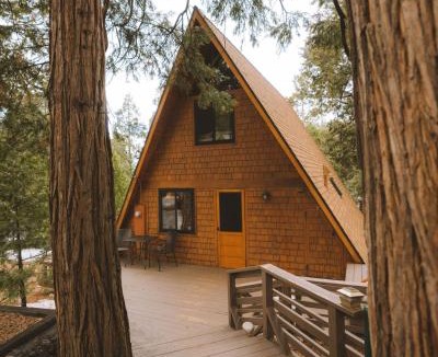 Fern Valley House | Idyllcove Fenced Mid-Century A-Frame