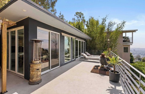 Hollywood Hills West House | LA Hillside Home | Decks & Fire Feature | C&C