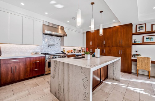 Del Mar Heights House | Luxe home with peek-a-boo ocean view, private pool, & roof deck