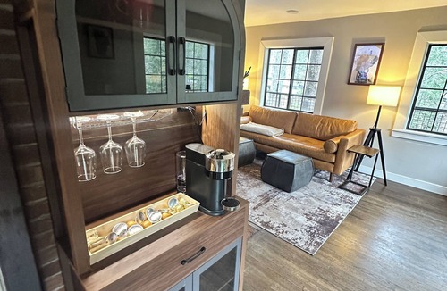 Soda Springs Ski Chalet | Magical riverfront Swiss-inspired Chalet with hot tub