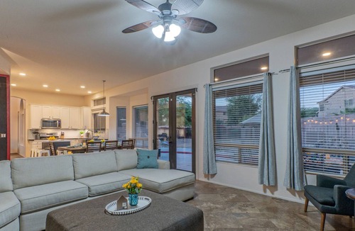 Las Sendas House | Mesa Lux: POOL w/Waterfall & Optional Heat, TVs All BRs, Game Room, Corn Hole