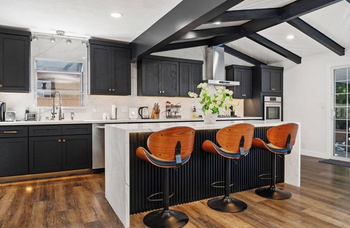 Rustic Lane House | Modern 3BR Pool Retreat Near Disneyland with Built-in BBQ Backyard