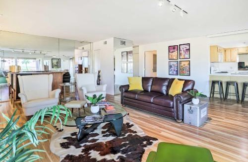 Araby House | Mtn-View Balcony + Pool Access: Palm Springs Gem