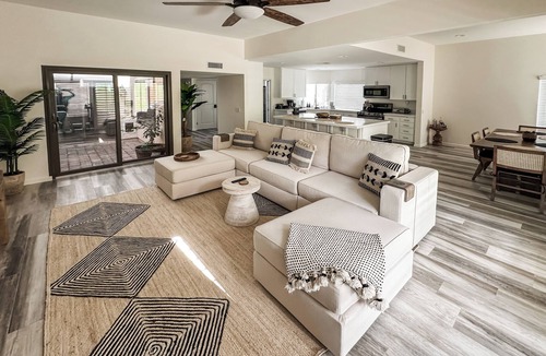 Palm Desert Condo | Newly Remodeled Palm Desert Villa with Serene Mountain + Desert Views