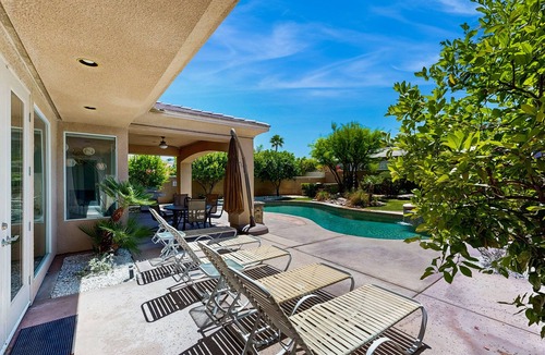 Versailles House | Oasis-style, dog-friendly home w/a furnished patio, yard, private pool, & spa