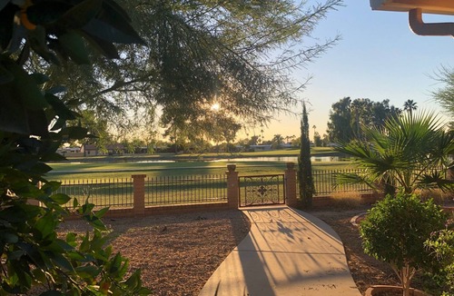 Sun Lakes House | On the golf course-Watch the spectacular sun sets over the lake of the course