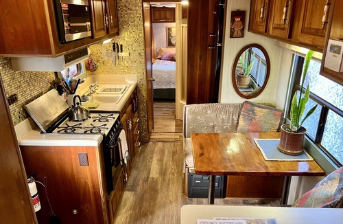 Rimrock House | Pet Friendly Vintage Camper Turned Tiny House with Fenced Yard near Sedona!