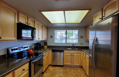 Palm Springs Condo | Poolside Retreat Great Location in Mesquite Country Club. VIEWS.