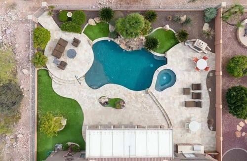 Gold Canyon House | Private pool & spa with mountain views