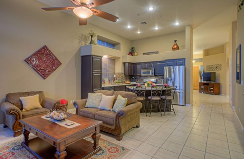 Villages At Queen Creek House | Queen Creek Village: Golf & Mt VIEWS, Htd POOL, Spa, Putt Green, Fire Pit, Bikes, Comm Center