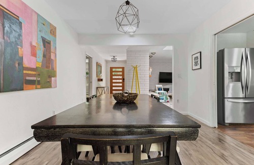 Hacienda House | Relaxing River Retreat Near Moms Beach with Patio