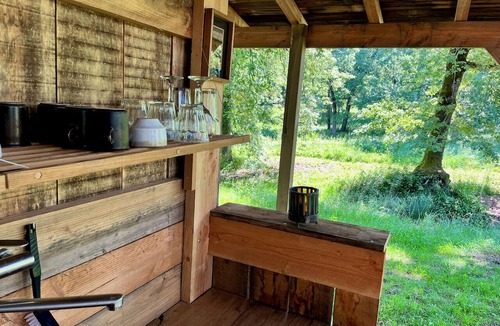 Capdrot Cabin | Roulotte Confortable Avec Vue Imprenable, Hamac et Sanitaires Séparés