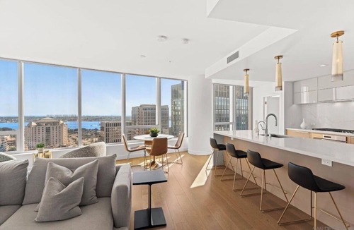 Downtown San Diego Condo | San Diego’s Finest Pacific Gate Waterfront Penthouse Living Bay to Mexico Views