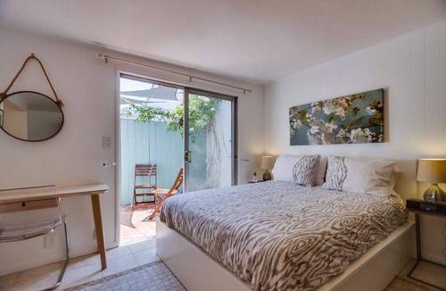 Beach Barber Tract Apartment | Sea Glass Hideaway, Designer Studio, Dog Friendly, Private Patio and Parking!