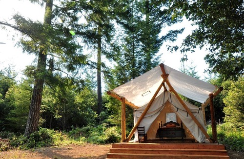 Blue Lake Cabin | Secluded Safari Tent Perfect for a Glamping Getaway near Blue Lake, California