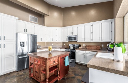 Foothills Club West House | Spacious home with private pool, jetted tub, fireplace, grill, & full kitchen