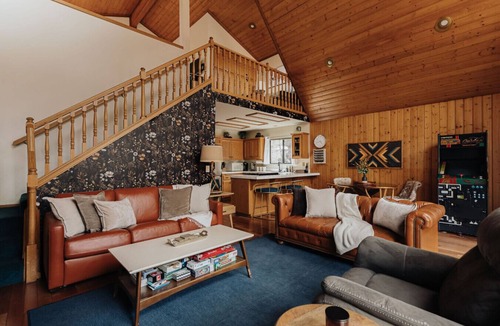 Sugarloaf Ski Chalet | Stargazer|A-Frame, Firepit, Spa, Dogs Ok, By Lake!
