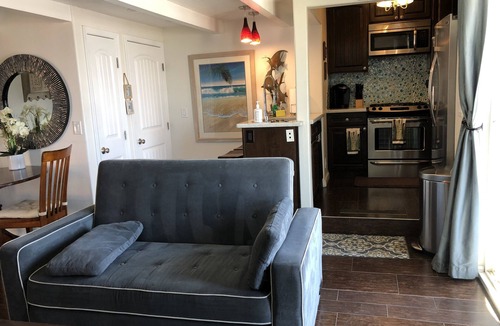 Mission Beach Apartment | Steps to the Beach, located at the Boardwalk and across from Belmont Park