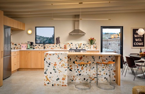 Pioneertown House | Swim Rock House: Pool & Spa Carved in Massive Boulders