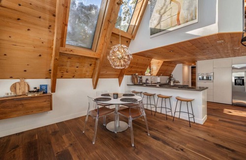Tahoe City Cabin | Tahoe A-Frame Cabin with Hot Tub & Private Pier | Sleeps 6