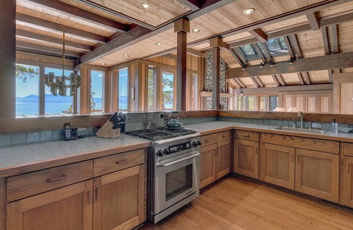 Tahoe City House | Tahoe Lakefront w/Private Pier & Hot Tub (Palatial Pines)