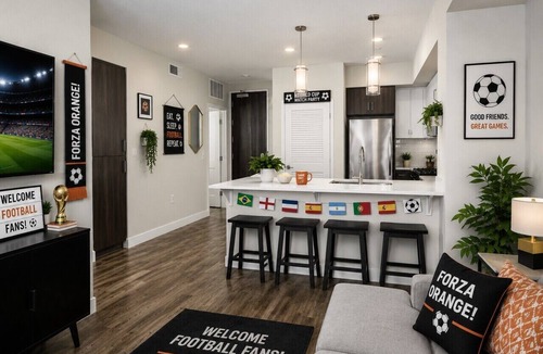 Orange Apartment | The Belladonna at Main Place - MAJOR INTERNATIONAL SPORTING EVENT Ready!