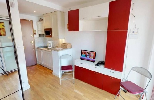 Menton Apartment | Top Floor Studio with Terrace and Private Parking