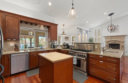 Island at Ocotillo House | Tranquil Retreat at Ocotillo, 4BD, 2.5BA, Huge Pool With Heater, and Pool Table.