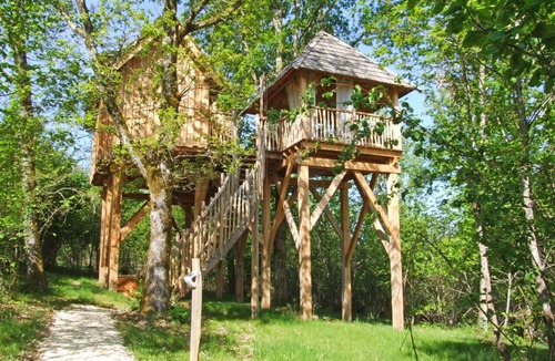 Savignac-de-Miremont Cabin | Tree house with private spa