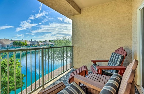 Foothills Condo | Waterfront Phoenix Condo w/Lake & Mtn Views