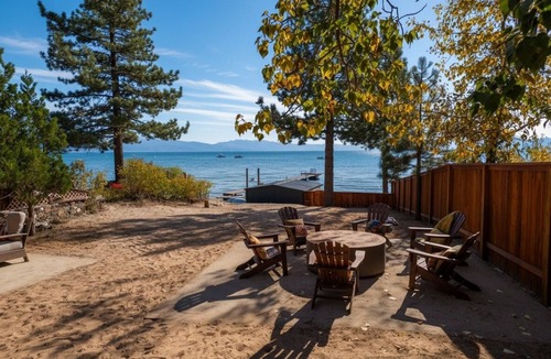 Tahoe Vista House | Waves End Lakefront By Tahoe Getaways. On the beach with buoy and beach toys!